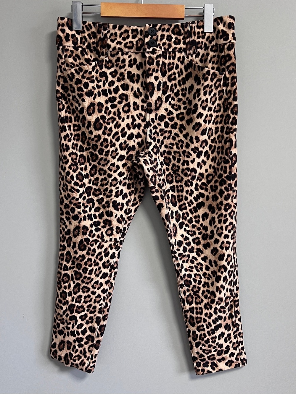 torrid Leopard Print Ankle Pants in Tan and Black